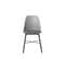 Curvi - Lot De 2 Chaises En Plastique Et Métal - Couleur - Gris