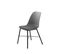 Curvi - Lot De 2 Chaises En Plastique Et Métal - Couleur - Gris