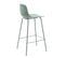 Hel - Lot De 2 Chaises De Bar En Plastique Et Métal H67,5cm - Couleur - Vert