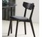 Aude - Lot De 2 Chaises En Bois Et Simili - Couleur - Noir