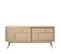 Kiyo - Buffet 2 Portes En Bois Et Cannage L180cm - Couleur - Bois Clair