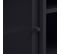 Kiso - Meuble Tv 2 Portes, 2 Niches En Métal L160cm - Couleur - Noir