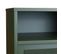 Kiso - Vaisselier 2 Portes, 2 Niches En Métal H140cm - Couleur - Vert Olive