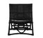 Chaise De Salon En Rotin Noir Baz