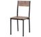 Ensemble Table Et 2 Chaises De Indus Marron Vintage