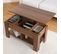 Table Basse Avec Plateau Relevable Effet Bois Et Marron 110*50