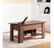 Table Basse Avec Plateau Relevable Effet Bois Et Marron 110*50