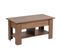 Table Basse Avec Plateau Relevable Effet Bois Et Marron 110*50