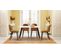 Lot De 4 Chaises Scandinave Retro Marron Suede Salle À Manger Salon Bureau Chambre Vintage