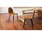 Lot De 4 Chaises Scandinave Retro Marron Suede Salle À Manger Salon Bureau Chambre Vintage