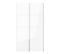 Armoire 2 portes coulissantes L.120 cm ELEGANCE XL blanc laqué