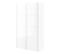 Armoire 2 portes coulissantes L.120 cm ELEGANCE XL blanc laqué