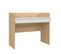 Bureau 2 tiroirs OPAL imitation chêne et blanc