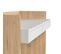 Bureau 2 tiroirs OPAL imitation chêne et blanc