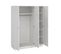 Armoire 3 portes L. 147 cm BILLUND blanc