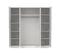 Armoire 4 portes L. 195,5 cm BILLUND blanc