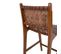 Perugia - Chaise De Bar En Bois Foncé Et Cuir - Couleur - Marron