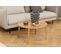 Table Basse Design Ronde En Bois Clair D80 - Laura