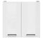 Meuble Haut 60 Cm 2 Portes - Blanc Brillant - Junona