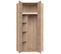 Armoire D'angle De Chambre Style Contemporain Academica Décor Chene Sonoma - L 80,5 Cm