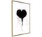 Affiche Murale Encadrée "graffiti Heart" 20 X 30 Cm Or