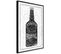 Affiche Murale Encadrée "bottle Of Tequila" 30 X 45 Cm Noir
