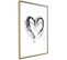 Affiche Murale Encadrée "painted Declaration Of Love" 40 X 60 Cm Or