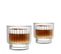 Set De 2 Tasses Cannelées 260ml Transparent