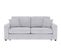 Canapé convertible 3 places pack standard NICARAGUA tissu Bergamo gris clair