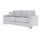 Canapé convertible 3 places pack standard NICARAGUA tissu Bergamo gris clair