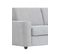 Canapé convertible 3 places pack standard NICARAGUA tissu Bergamo gris clair