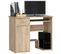 Bureau D'ordinateur Jay Chêne Sonoma 90 Cm 1 Porte 1 Tiroir Façade Chêne Sonoma 3 Étagères