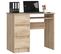 Bureau D'ordinateur Gauche A6 Sonoma 90 Cm 3 Tiroirs Façade Sonoma 1 Étagère 90x50x77 Cm