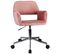 Fauteuil Pivotant à Roulettes Velour Fd22 Rose