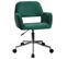 Fauteuil Pivotant à Roulettes Velour Fd22 Vert Bouteille