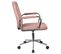 Chaise Pivotante à Roulettes Velour Fd24 Rose