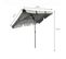 Parasol De Plage Floks Avec Protection Uv Gris Clair, Poids 2,8 Kg Dimensions L200xl123xh235 Cm