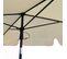 Parasol De Plage Floks Avec Protection Uv Beige, Poids 2,8 Kg Dimensions L200xl123xh235 Cm