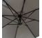 Parasol De Jardin Aster Avec Protection Uv Gris Clair, Poids 12,1 Kg Dimensions L300 X L300 X H245cm