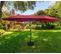 Parasol Double De Jardin Tilia En Rouge, Poids 12,3 Kg Dimensions L460 X L270 X H245 Cm