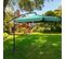Parasol De Jardin Et De Terrasse Cynia Imperméable En Vert Foncé, Poids 11,7 Kg L300 X L300 X H245cm