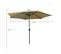 Parasol De Jardin Orient Avec Inclinaison Réglable En Beige, Poids 4,5 Kg L270 X L270 X H235 Cm