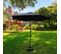 Parasol De Jardin Orient Avec Inclinaison Réglable En Gris Foncé, Poids 4,5 Kg L270 X L270 X H235 Cm