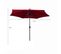 Parasol De Jardin Orient Avec Inclinaison Réglable En Rouge, Poids 4,5 Kg L270 X L270 X H235 Cm