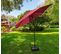 Parasol De Jardin Orient Avec Inclinaison Réglable En Rouge, Poids 4,5 Kg L270 X L270 X H235 Cm