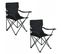 Le Lot De 2 Chaises De Camping Pliables Anter En Noir