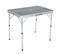 Table De Camping Avec 2 Bancs Pliants En Gris