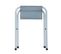 Table De Camping Gris Foncé Avec 4 Chaises Pliantes Grises, Dimensions : L120 X P60 X H70 Cm