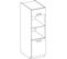 Meuble Colonne Four 2 Portes Battantes - Décor Chene Sonoma - L 60 X P 57 X H 210 Cm - Lassen