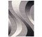 Tapis De Salon Chambre Rectangle Gris Argent Noir Vagues Fin Dream 220 X 300 Cm